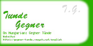 tunde gegner business card